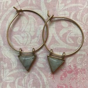 Triangle drop earrings